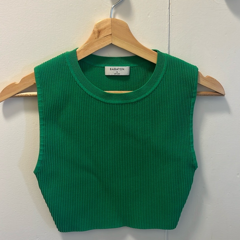 Babaton green crop top
